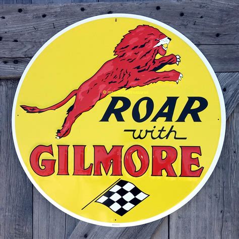 Roar With Gilmore Metal Sign 